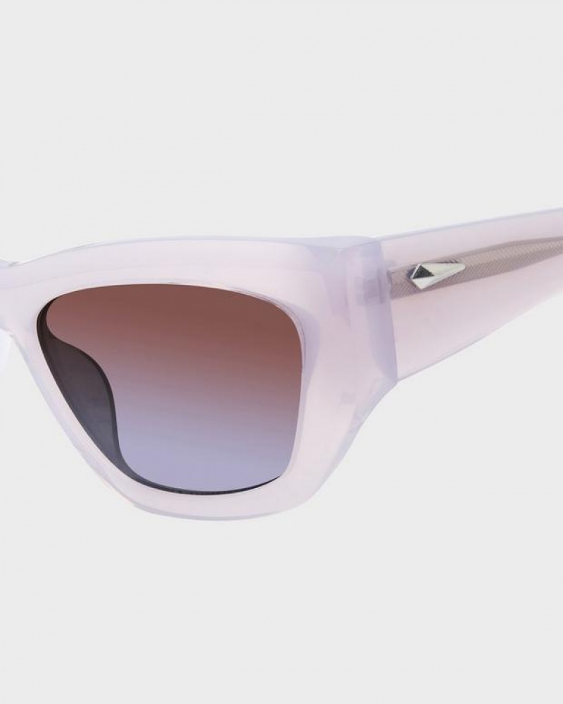 Women's Rag & Bone Gwyn Cat Eye Sunglasses Purple | 952DCUTYV