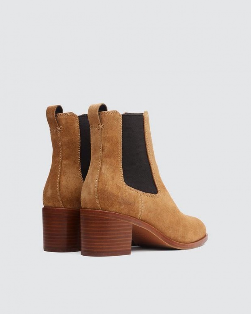 Women's Rag & Bone Hazel - Suede Chelsea Boots Sabbia Suede | 302TDRQHY