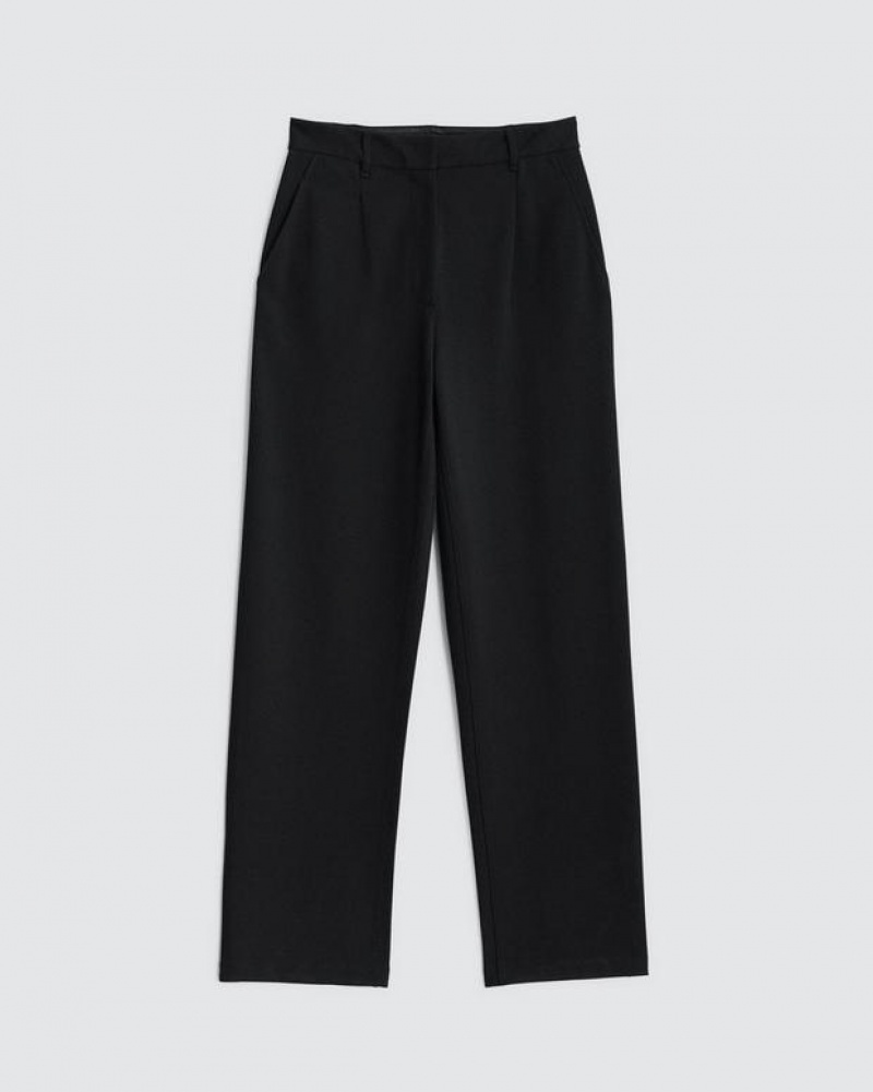 Women's Rag & Bone Irina Ponte Trouser Slim Fit Pants Black | 249PMAEYR