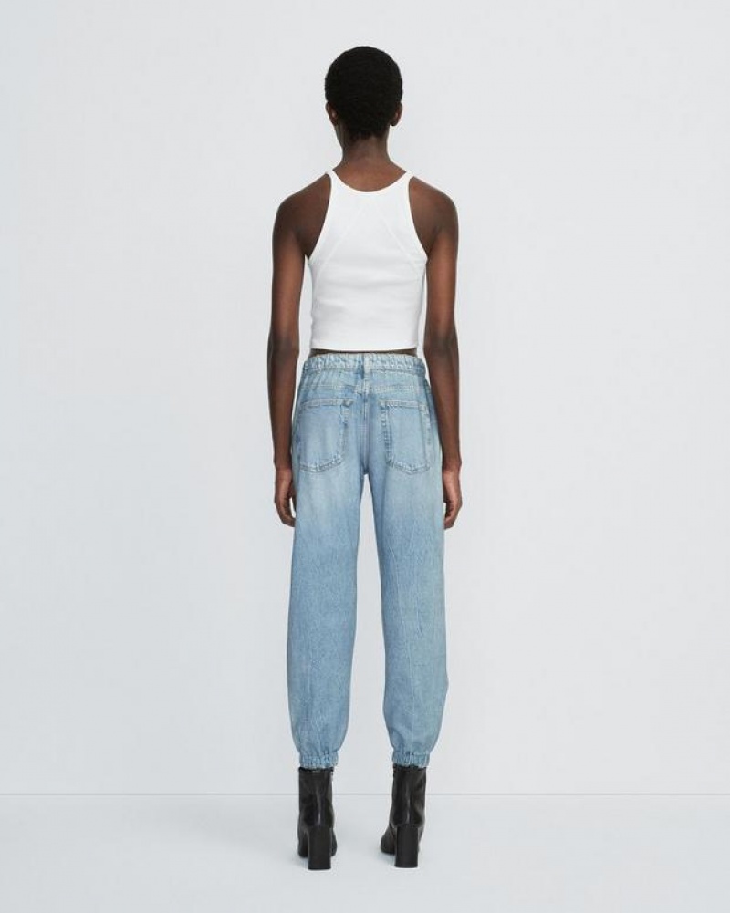 Women's Rag & Bone Miramar Jogger Trompe L'oeil Cotton Pants Kacy | 930XKGDVJ