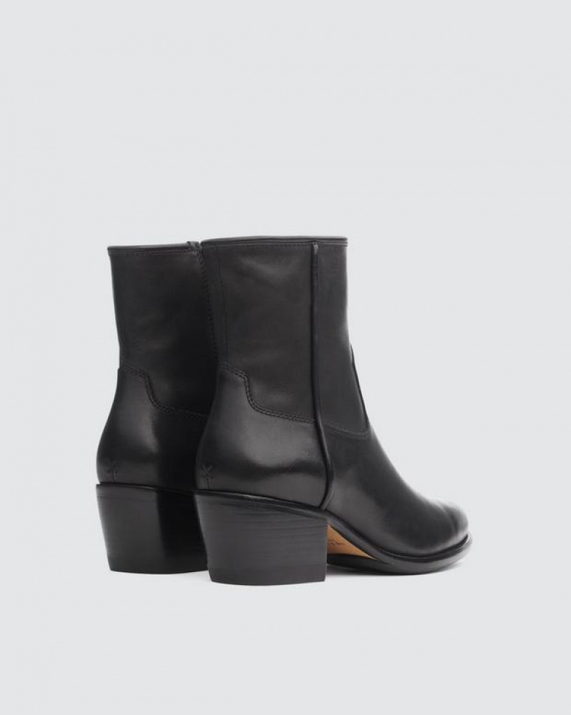 Women's Rag & Bone Mustang - Leather Heeled Ankle Boots Black | 621SGXIOL