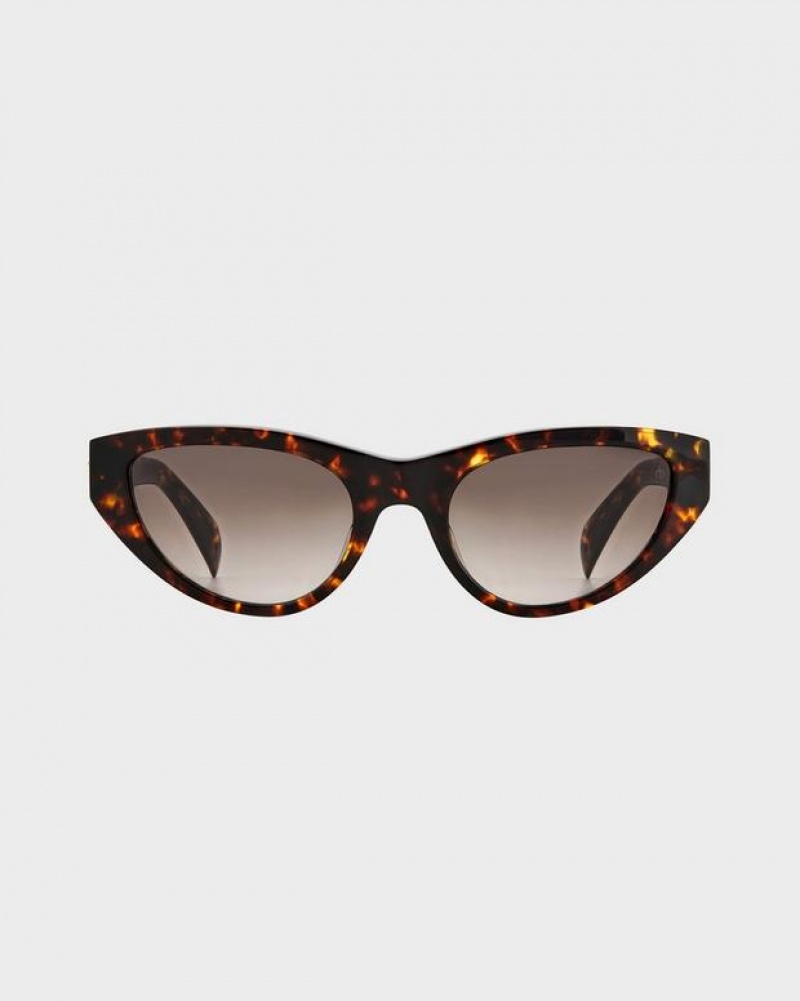 Women's Rag & Bone Ola Butterfly Sunglasses Havana | 768WNUJPD