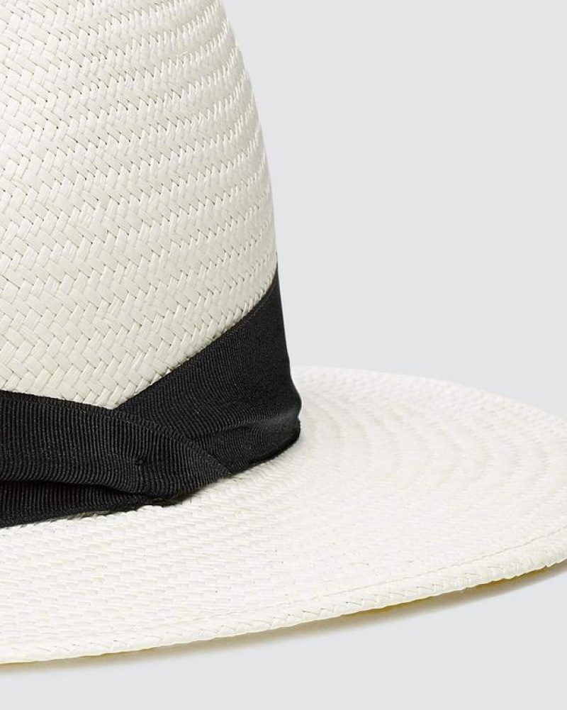 Women's Rag & Bone Panama Straw Hats White | 504JYENXU