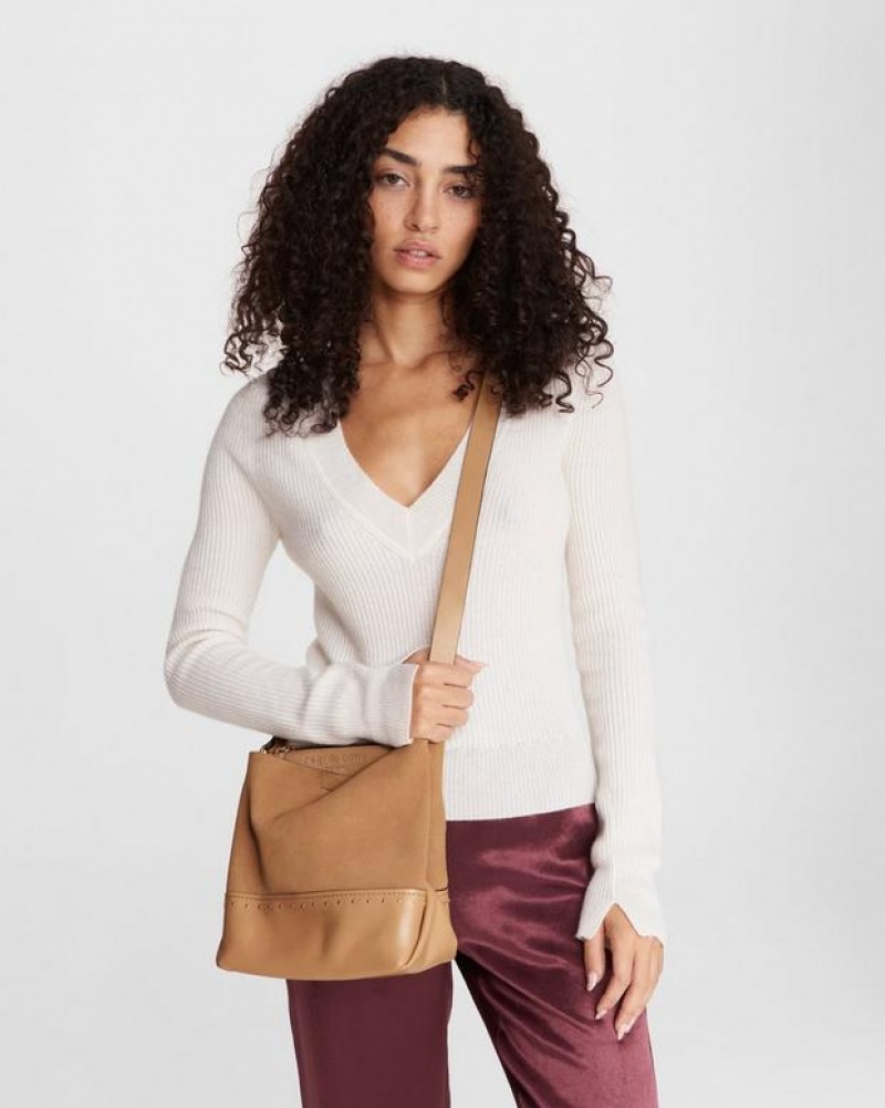 Women's Rag & Bone Passenger 2.0 Large Crossbody Bag Brown | 219QSMDZG