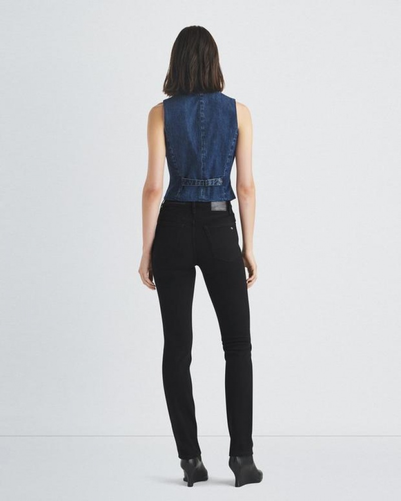 Women's Rag & Bone Priya Denim Slim Fit Vest Ari | 694ZRFQOU