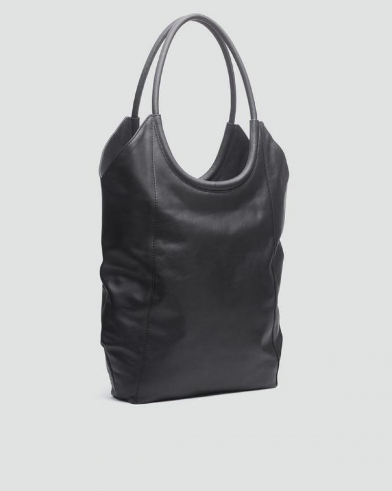 Women's Rag & Bone Remi Shopper Large Tote Bags Black | 450WPZDTB