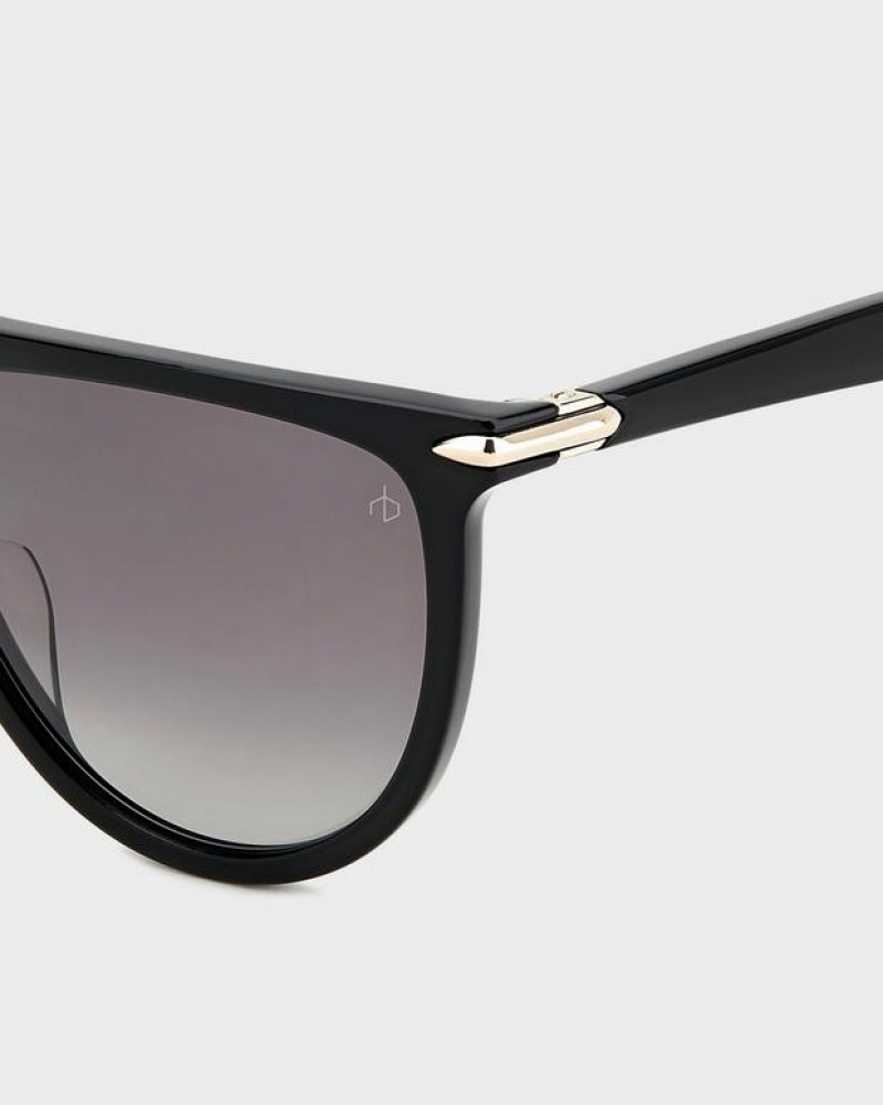 Women's Rag & Bone Serena Shield Sunglasses Black | 501BXWHDA