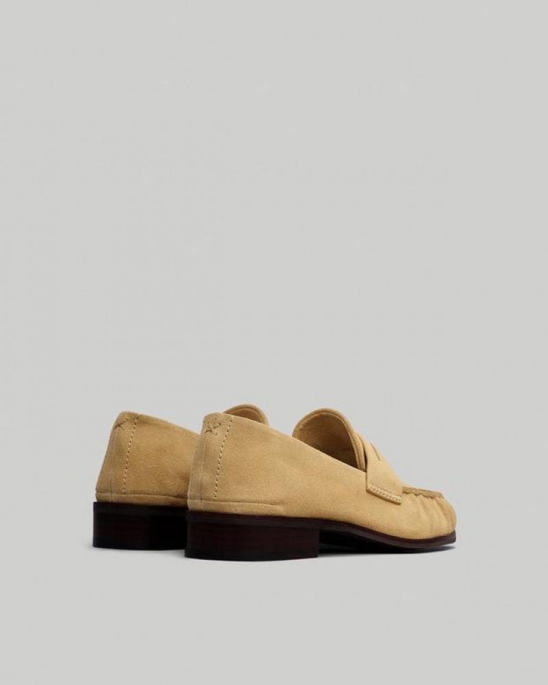 Women's Rag & Bone Sid - Suede Penny Flats Dune Suede | 309EJRZPX