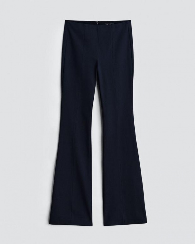 Women's Rag & Bone Simone Cotton Flare Slim Fit Pants Salute | 790WDHFPX