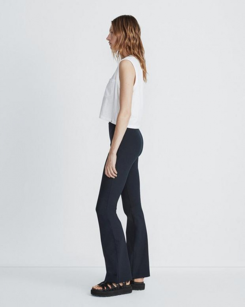 Women's Rag & Bone Simone Cotton Flare Slim Fit Pants Salute | 790WDHFPX