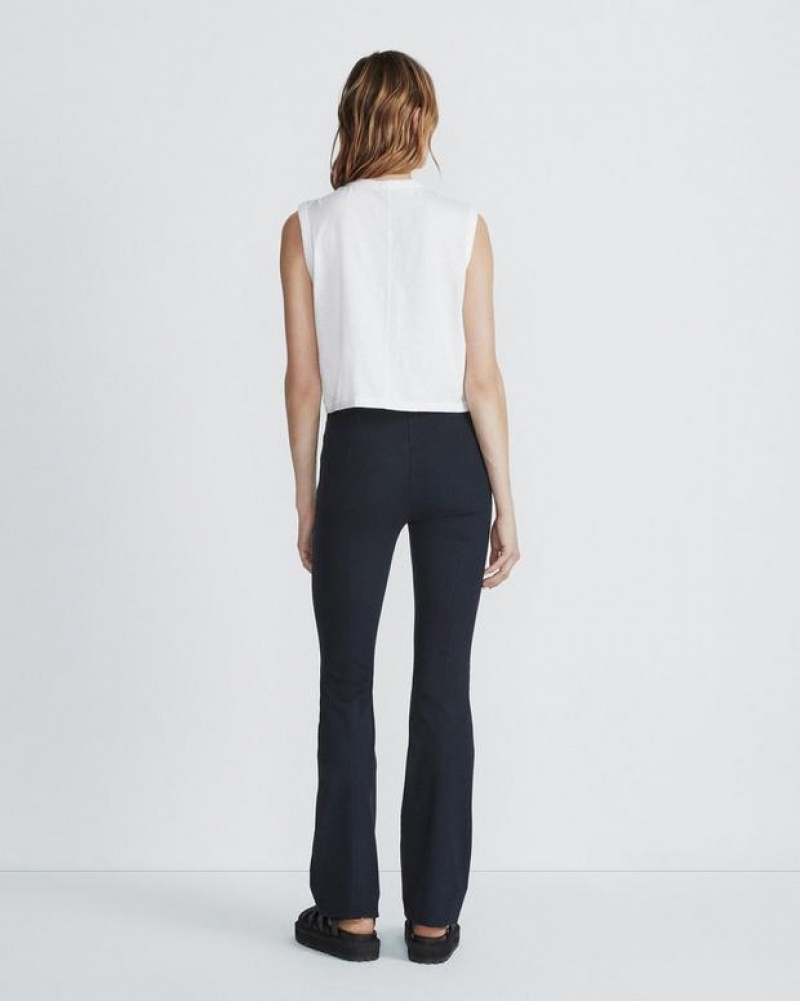 Women's Rag & Bone Simone Cotton Flare Slim Fit Pants Salute | 790WDHFPX