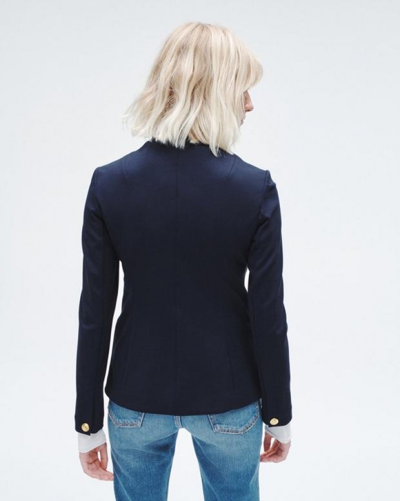 Women's Rag & Bone Slade Ponte Slim Fit Blazers Salute | 268XODNEI