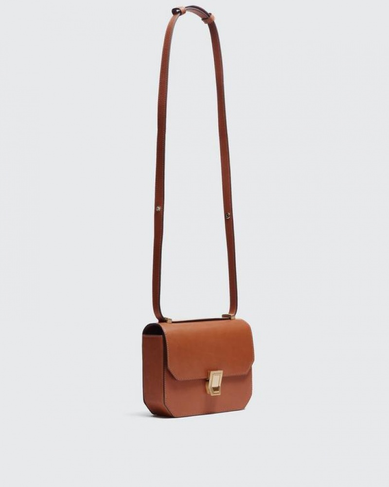 Women's Rag & Bone Small Max Small Crossbody Bag Brown | 624XCOGUF