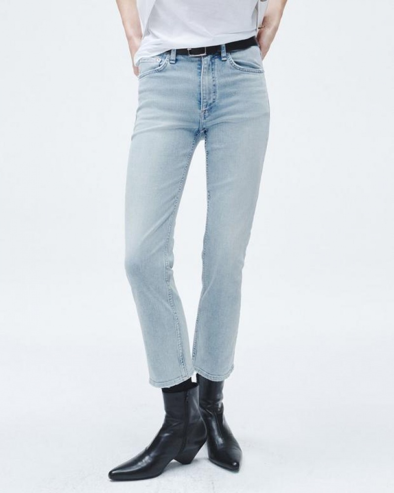 Women's Rag & Bone Wren Ankle Slim High-Rise High Stretch Jeans Emma | 948FAKMTD