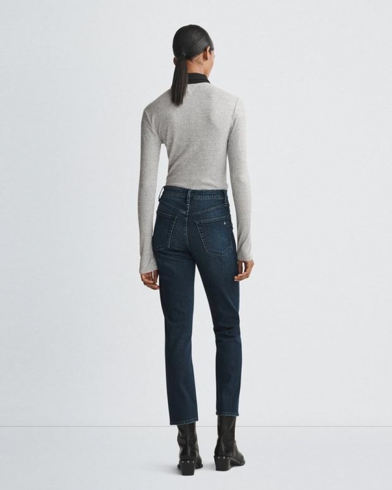 Women's Rag & Bone Wren Ankle Slim High-Rise Vintage Stretch Jeans Ella | 126ZTNOBQ